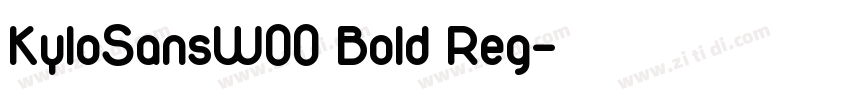 KyloSansW00 Bold Reg字体转换